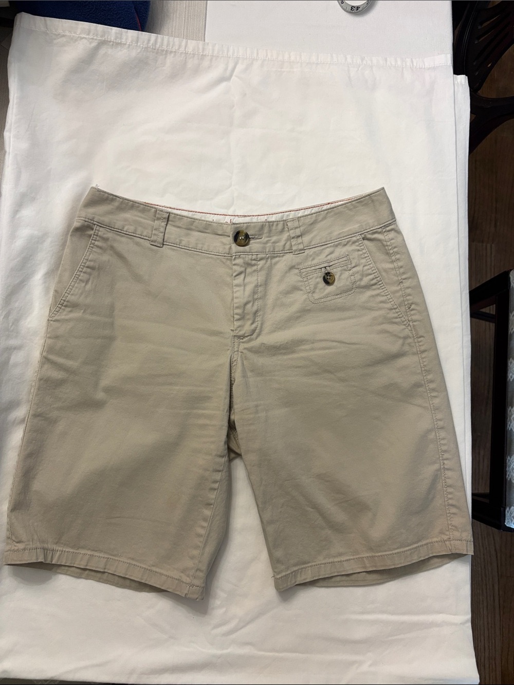 Dockers Women's Beige Khaki Bermuda Shorts